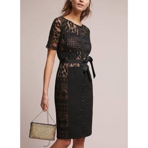 🖤 Anthropologie Byron Lars black Charisma iconic lace sheath dress